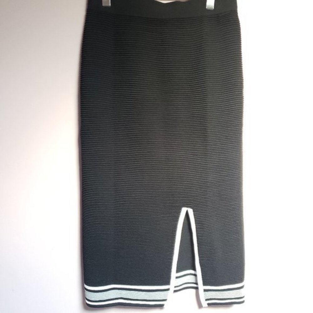 Kenar Womens' Size Small Black and border striped skirt - NWOT